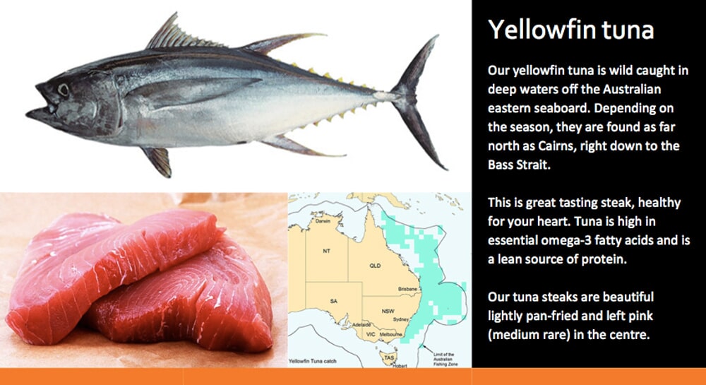 Yellowfin tuna - Fresh Seafood in Noosa Heads, QLD